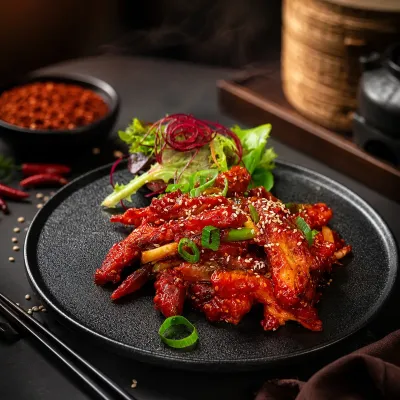 Honey Chilli Potatoes Cauliflower